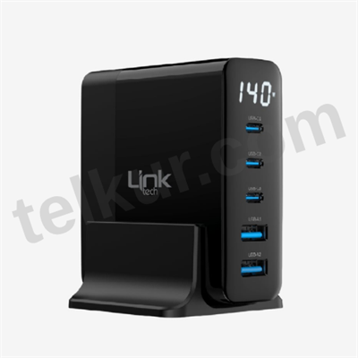 LinkTech G862 Premium 5'li Çıkış 140W Süper SI Şarj Adaptörü