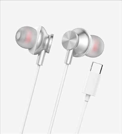 LinkTech H341 Spor Yüksek Baslı Silikonlu Kablolu Kulaklık Type-C