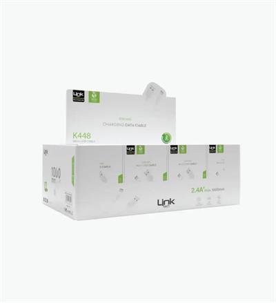 LinkTech K448 eco Friendly Strong 1m 2.4A Micro USB Şarj Kablosu 