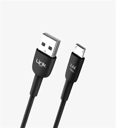 LinkTech K600 Soft & Fast 1m 2.4A Micro USB Şarj Kablosu