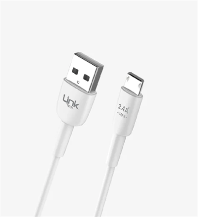 LinkTech K600 Soft & Fast 1m 2.4A Micro USB Şarj Kablosu