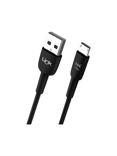 LinkTech K600 Soft & Fast 1m 2.4A Micro USB Şarj Kablosu
