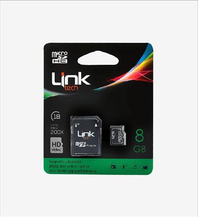 LinkTech M103 8GB Micro SD Adaptörlü Hafıza Kart