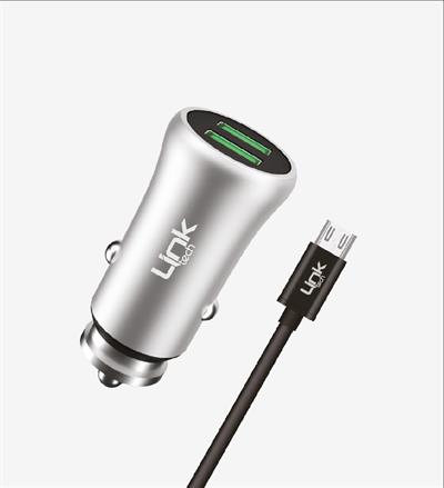 LinkTech M581 Metal Micro USB Araç Şarj Aleti 