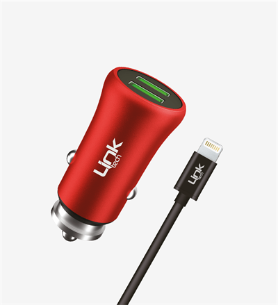 LinkTech M582 Metal Lightning USB Araç Şarj Aleti 