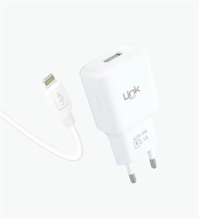 LinkTech  T442e Strong Çevre Dostu 2.1A Lightning Kablolu Şarj Aleti    T442e Strong Çevre Dostu 2.1A Lightning Kablolu Şarj Aleti