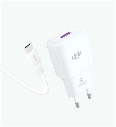 LinkTech T443e eco Friendly Strong 18W Type-C Cable Kablolu Şarj Aleti