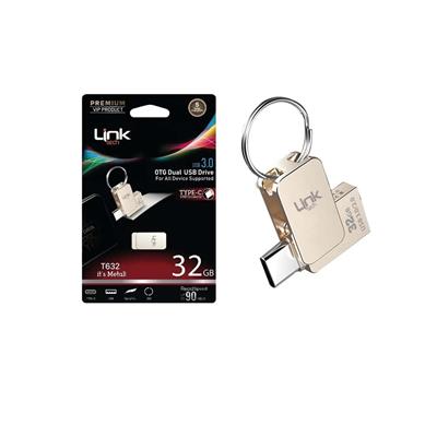 LinkTech T632 Premium Dual 90MB/ s 32GB Type-C OTG Flash Bellek