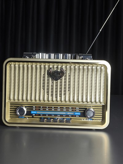MD-1908BT Nostaljik Radyo Görünümlü Bluetooth,Hafıza Kartı,Usb Bellek,Aux Ve Radyo Destekli Hoparlör