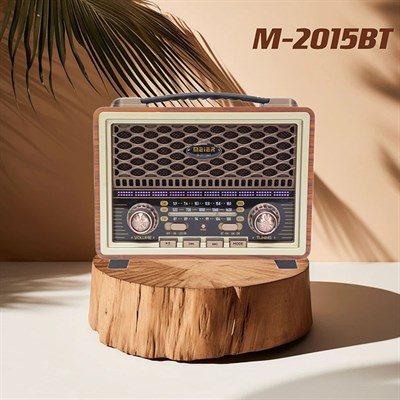 Nostaljik Radyo Görünümlü LED Işıklı Bluetooth,Hafıza Kartı,Usb Bellek,Aux Ve Radyo Destekli Hoparlör