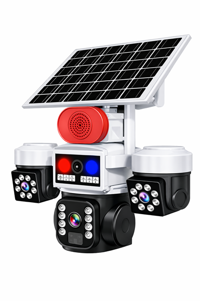 O-KAM 5051 3 LENS 10X OPTİK ZOOM 4G SOLAR RED SPEAKER PTZ KAMERA