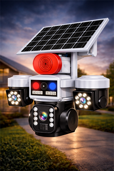 O-KAM 5051 3 LENS 10X OPTİK ZOOM 4G SOLAR RED SPEAKER PTZ KAMERA