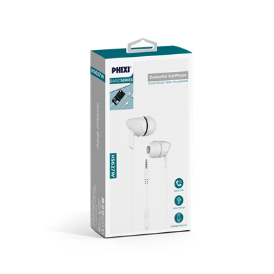 Phixi Basic HS627W Mikrofonlu Kulakiçi Kulaklık Beyaz