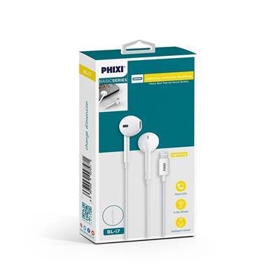 Phixi BL-İ6 Lightning Orjinal Görünümlü Kulak İçi  Kulaklık BEYAZ