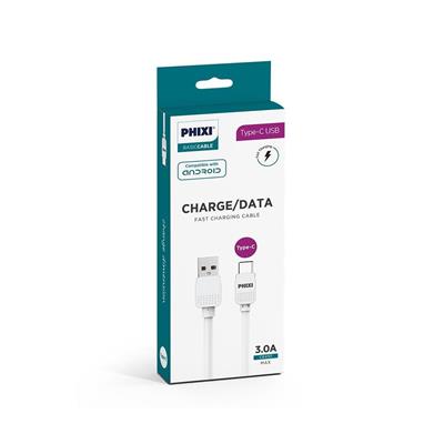 Phixi CB410T Basic 100 Cm Type-C USB Şarj ve Data Kablosu