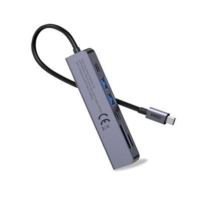 PHİXİ HX7 Force 7 in 1 USB C to HDMI VGA Ethernet Hub Çoklayıcı Hub