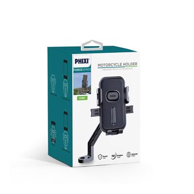 Phixi Force CH61 Dikiz Ayna Baglantili Otomatik Motosiklet ve Bisiklet Telefon Tutucu