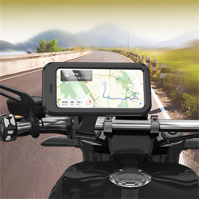 Phixi Force MT15 Su Geçirmez, Açısı Ayarlanabilir, Motosiklet, Scooter, Atv ve Bisiklet Telefon Tutucu