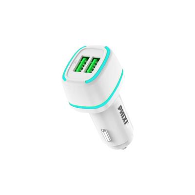 Phixi Force QCC571W Çift Çıkışlı Araç Şarj Adaptörü Beyaz 