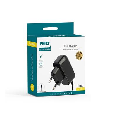 Phixi Massive PCH882 1.0A İnce Uçlu Mini Mobile Şarj Cihazı