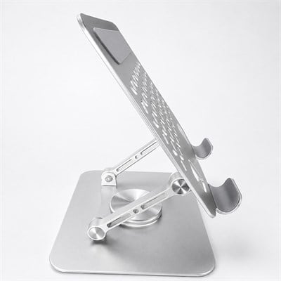 Premium 360° Döner Tablet Standı | Katlanabilir, Kaymaz, Ergonomik Masaüstü Tutucu