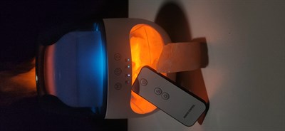 RGB Alev Efektli Tuz Taşı Aromaterapi Difüzör Nemlendirici (ZJ-121)