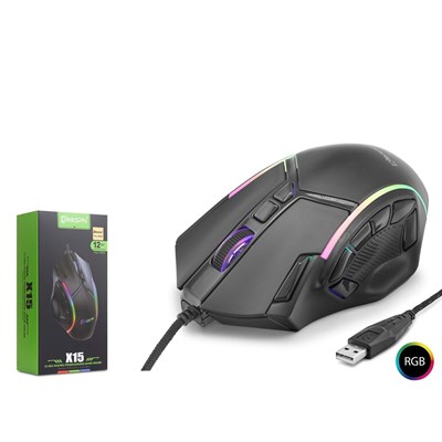 RGB Gaming Mouse – Yüksek Hassasiyet Profesyonel Oyuncu Mouse (X15)