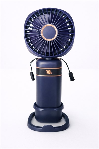 Taşınabilir Mini Fan – Şarjlı, Sessiz ve Güçlü Serinletici Fan (MAVİ)