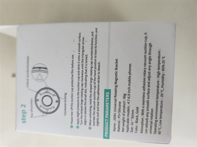 Telefon Tutucu Manyetik Vakumlu Kompakt Ev Ofis Oto Aksesuarları Siyah