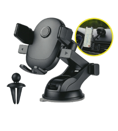 FERRO 360 Dönebilir 2 in 1 Araç İçi Telefon Tutucu H-XP331