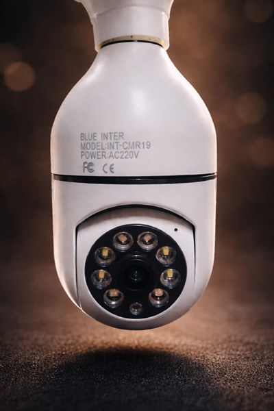 TELKUR Cmr-19 Wifi 360 Panoramik Ampul Kamera Gece Görüş Ses Akıllı Hareket Algılayıcı Güvenlik Kamerası