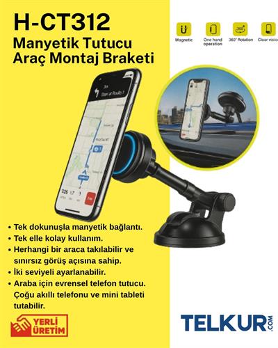 FERRO Ekstra Güçlü Manyetik Araç İçi Telefon Tutucu H-CT312