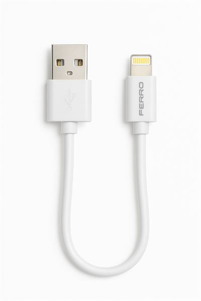 FERRO FC-07 IPhone Modeller İçin Uyumlu Lightning Powerbank Hızlı Şarj ve Data Kablosu 0,25cm