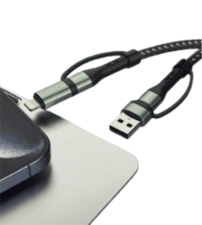 FERRO RE-10 RESHURK 4in1 Usb-C & Type-C - Type-C & Lightıng Hızlı Şarj - Hasır Kablo 65W