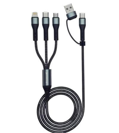 FERRO RE-11 Reshurk 6in1 Type-C & Micro & Lightning Hızlı Şarj ve Data Kablosu 120cm