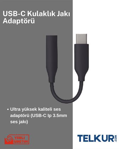 FERRO JH-048 Type C - 3.5mm Kulaklık Dönüştürücü Adaptör Kulaklık Giriş Dönüştürücüsü