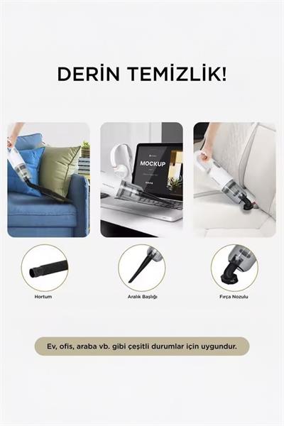 Torima A-031 Beyaz Şarjlı Araç EL Süpürgesi