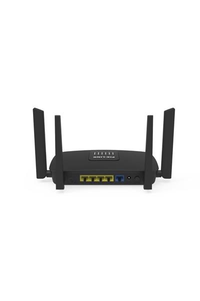 Torima AC06 Siyah Çift Bant Kablosuz WiFi Router 1200Mbps – 2.4GHz & 5GHz 4 Antenli