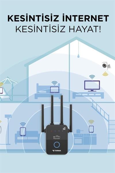 Torima AC35Q Wi-Fi Router 1600Mbps Çift Bant 4 Anten
