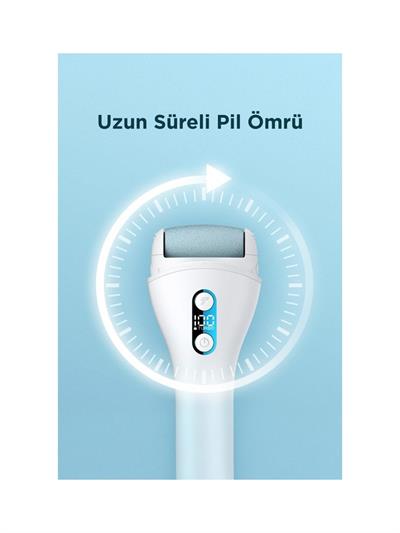 Torima BCM-1138T Beyaz LED Ekran Göstergeli Turbo Modlu Su Geçirmez Ayak Bakım Törpüsü