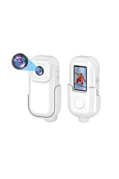 Torima CMR-27 Beyaz 1080P HD Kayıt 140 Genis Acı Klips Tasarımlı Giyilebilir Aksiyon Kamerası