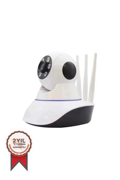 Torima CMR5 Güvenlik Kamerası Ethernet Girişli 360 Derece Dönebilen 3 Antenli Full Hd Smart Ip Kamera Beyaz
