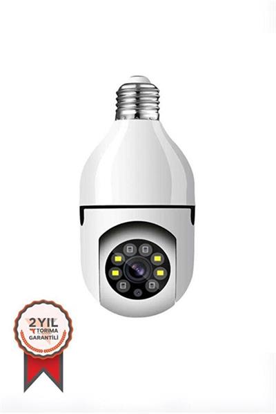 Torima CMR-6 360° Full Hd 1080p Ampül Smart Ip Kamera Beyaz