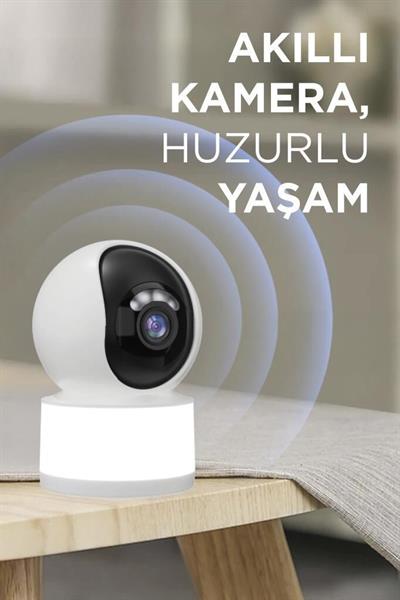 Torima CMR31 Güvenlik Kamerası Led Işıklı Wifi Full Hd Smart Ip Kamera Beyaz