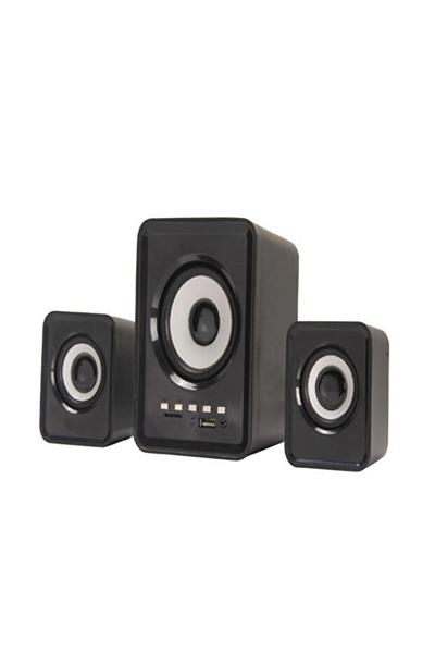 TORİMA D23 Bluetooth Hoparlör 3.5mm Jack Kablolu Bilgisayar Hoparlörü Siyah