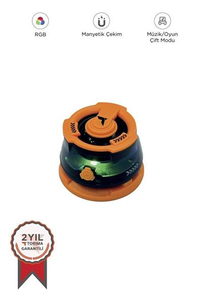 Torima D39 Manyetik RGB Işıklı 5.3 Telefon Tutucu Mini Bluetooth Hoparlör Speaker Turuncu