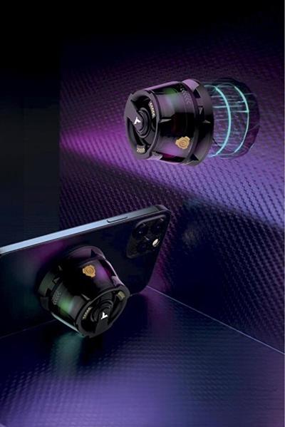 Torima D39 Manyetik RGB Işıklı 5.3 Telefon Tutucu Mini Bluetooth Hoparlör Speaker Mavi