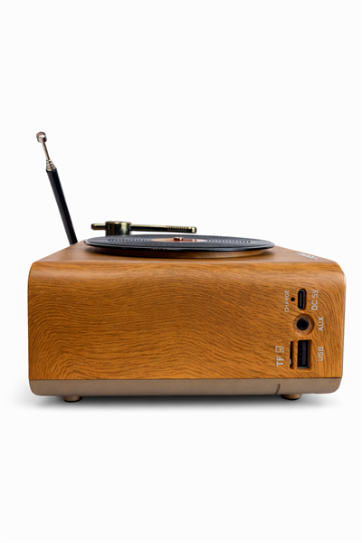 Torima D75 Nostaljik Radyo Görünümlü LED Işıklı Bluetooth,Hafıza Kartı,Usb Bellek,Aux Ve Radyo Destekli Hoparlör