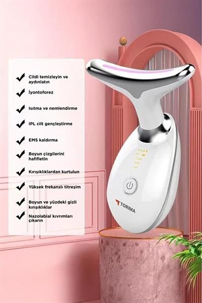 Torima ES-1081 Yüz Ve Boyun Kırşıklık Giderici Ems Güzellik Cihazı Gıdık,Sarkma,Kırışıklık Önleyici