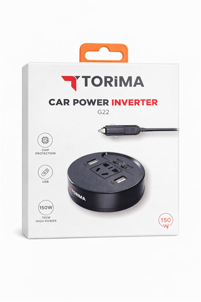 Torima G22 Araç Çakmaklık 220V Soket Dönüştürücü | 150W